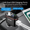 FM Transmitter/Cigarette Lighter Socket/ USB Car Charger Three-in-One, Otium S06 Bluetooth Car Adapter Wireless Audio Radio Receiver Music Tuner Modulator Car Kit with Mic, Hands Free Talking
