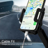 Car Phone Holder, Otium Car Mount, 360 Rotating Windshield Dashboard Universal Mobile Phone Cradle Long Adjustable Arm with One-button Release for iPhone Samsung Galaxy HTC LG Huawei and More
