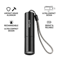 Otium Mini LED Flashlight, Rechargeable Pocket Flashlight with 3 Modes