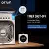 Otium Humidifiers & USB Powered Desktop Fans, Portable Mini Air Cooler with Mist, 3-Speed Cooling Fan with LED Light