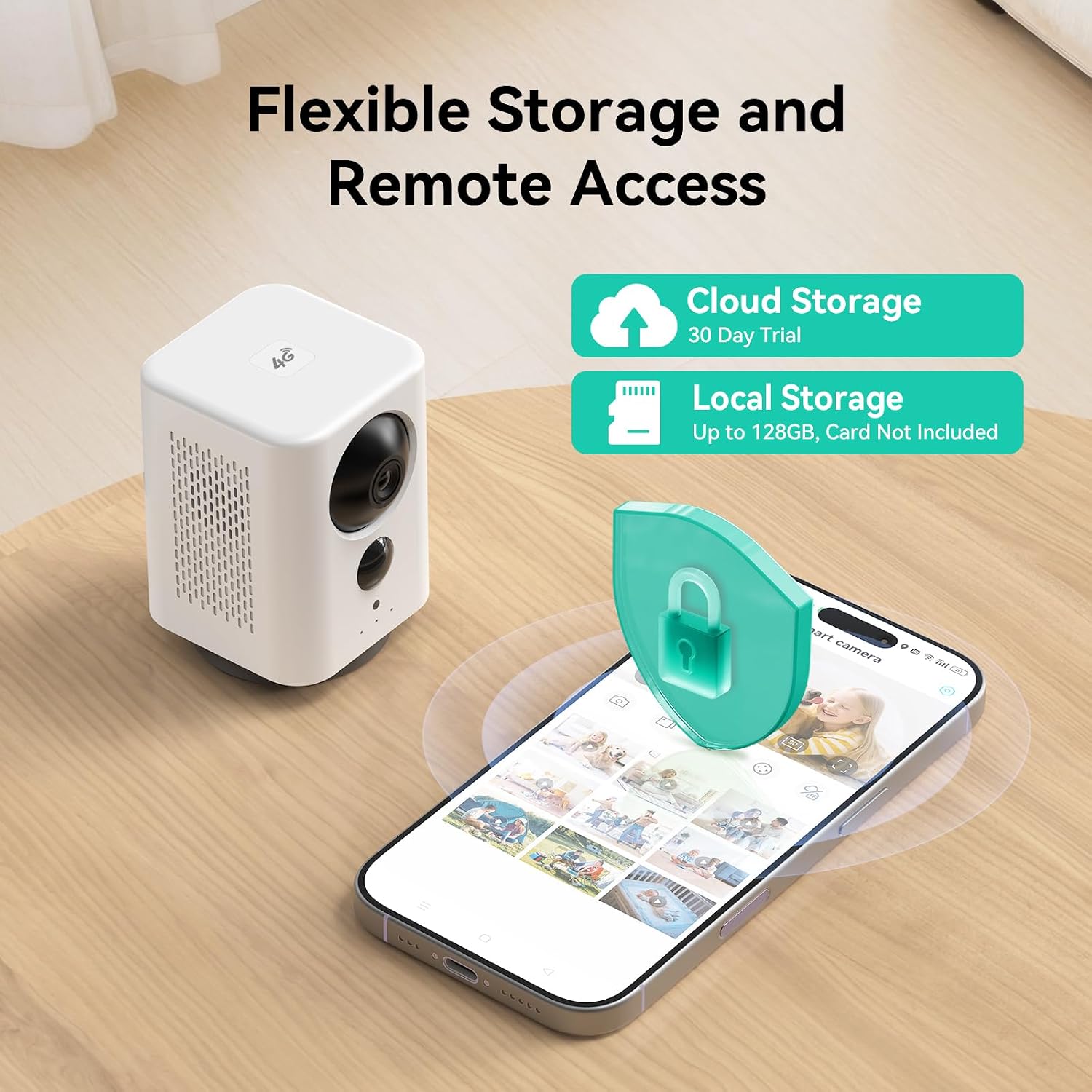 Otium 4G 2K PTZ Battery Security Camera