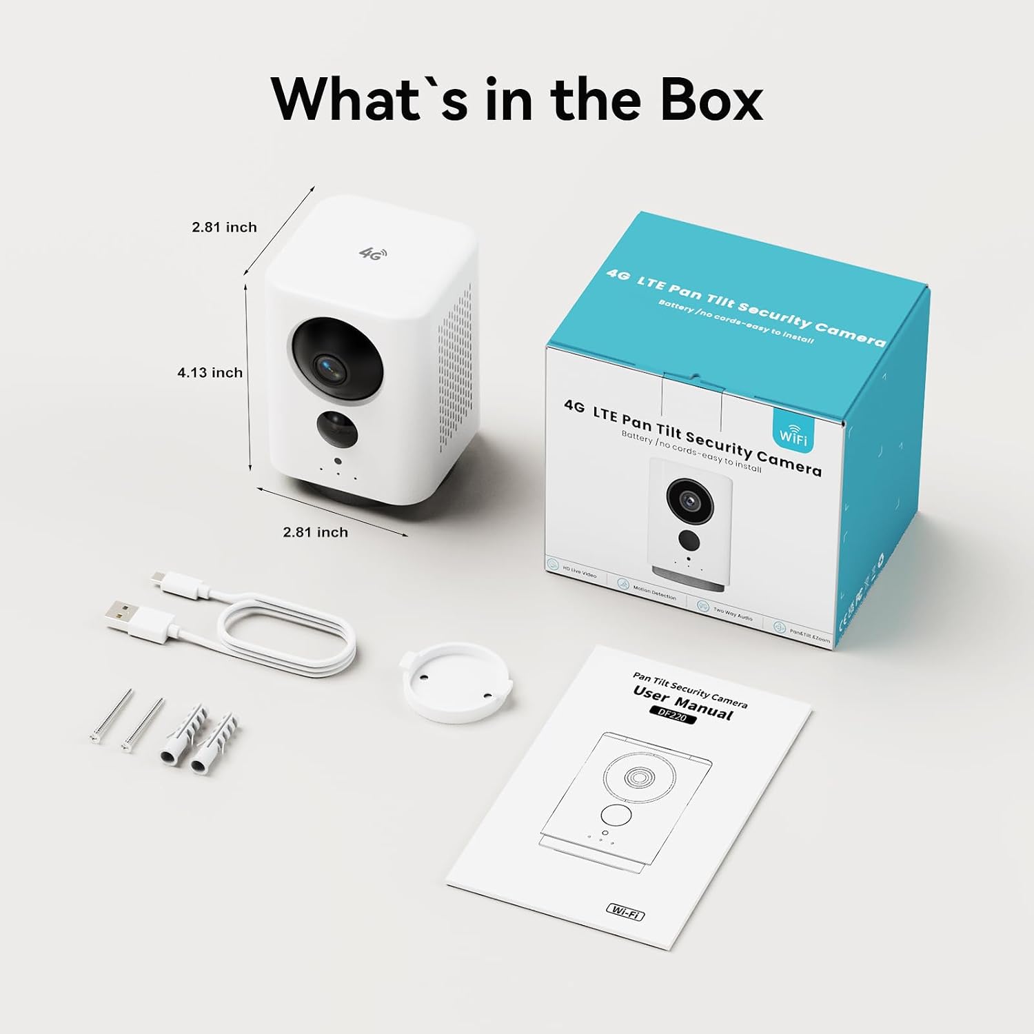 Otium 4G 2K PTZ Battery Security Camera