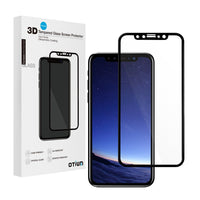 iPhone X Screen Protector Tempered Glass 3D Curved, Otium Full cover, 100% Touch Sensitivity, Case Friendly, Bubble Free, for iPhone X 2017