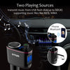 FM Transmitter/Cigarette Lighter Socket/ USB Car Charger Three-in-One, Otium S06 Bluetooth Car Adapter Wireless Audio Radio Receiver Music Tuner Modulator Car Kit with Mic, Hands Free Talking