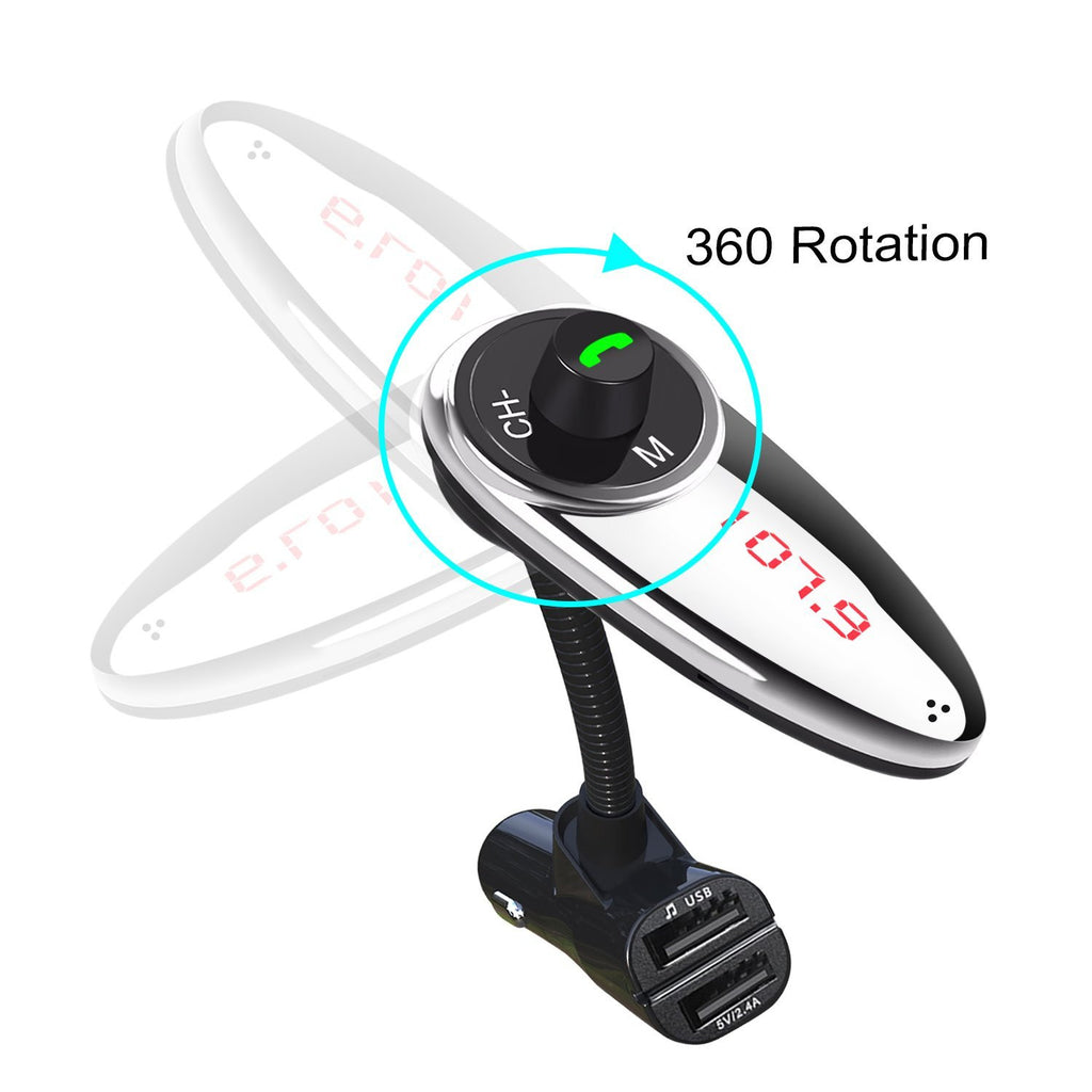 Otium Bluetooth FM Transmitter, Wireless Car Radio Adapter Kit and FM