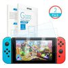 Tempered Glass Screen Protector for Nintendo Switch 2017, (0.22mm) Otium [Smooth with Docking] no Melt/2.5D/9H Hardness/Bubble Free/Easy Installation（2-Pack）