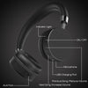 Otium Bluetooth Headsets, Wireless/Wired On Ear Stereo Bass Noise Cancelling Headphones with Aux Input Built-In Microphone
