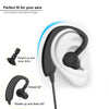 Otium Wireless Bluetooth Headphones - IPX4 Sweatproof - Adjustable Earbuds - Retractable TPU Earhook - Stereo Noise Cancelling Earphones with Microphone